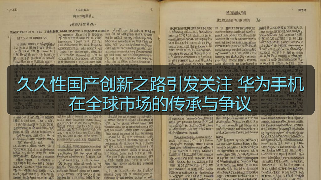 久久性国产创新之路引发关注 华为手机在全球市场的传承与争议
