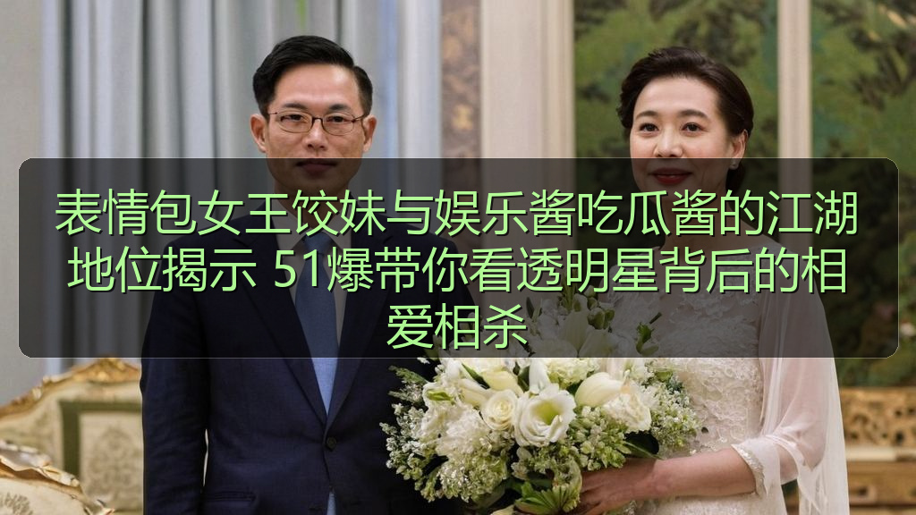 表情包女王饺妹与娱乐酱吃瓜酱的江湖地位揭示 51爆带你看透明星背后的相爱相杀
