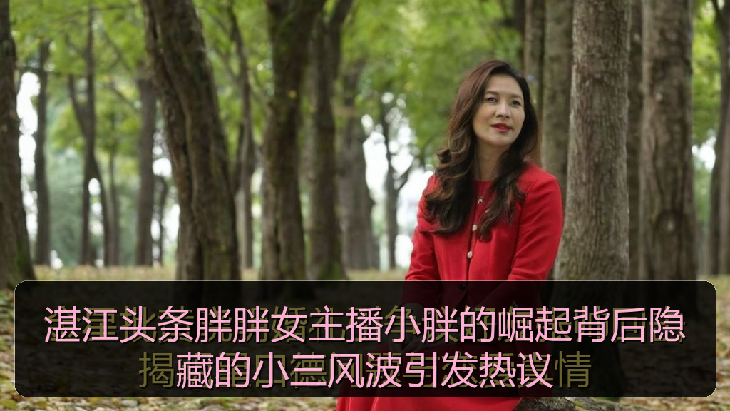 湛江头条胖胖女主播小胖的崛起背后隐藏的小三风波引发热议